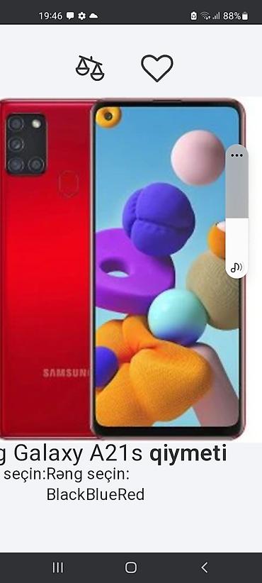a21s samsung: Samsung Galaxy A21S, 128 GB, rəng - Qırmızı, Barmaq izi — 1