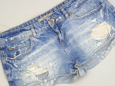 brązowe spodnie woskowane stradivarius: Bershka, Shorts for women, size M (EU 38)