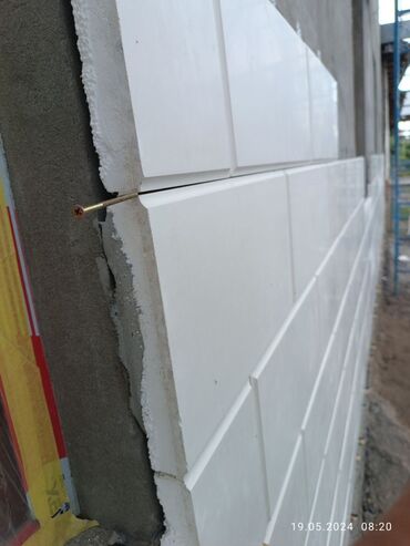 Сары-Таш, Травертин: Термотравертин. Фасадный материал с утеплителем. Из Сары таша и белый — 6