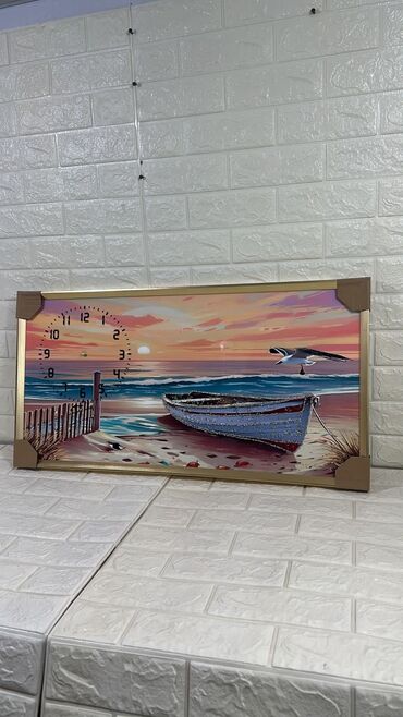 Şəkillər, tablolar: Divar saatlı tablo kolleksiyası - Növ: Dekorativ divar tablo-saat — 1