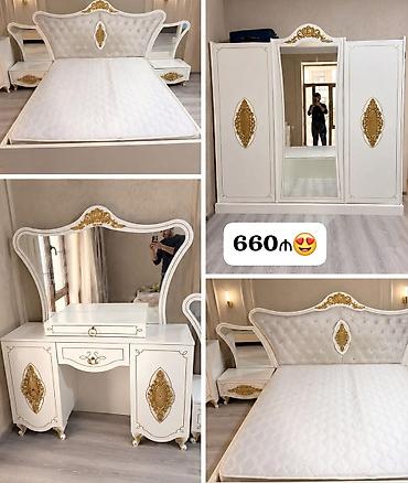 karacadan alınıb: Endirim edildi. Yataq dəsti satılır — 660₼. Klassik üslubda elegant — 1