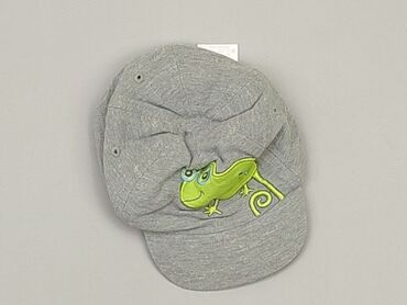 czapka z dwoma pomponami dla dziewczynki: Czapka z daszkiem, Cool Club, 3-6 m, stan - Dobry
