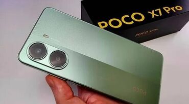 ми с2: Poco X7 Pro, Колдонулган, 256 ГБ, түсү - Жашыл, 2 SIM