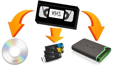 оцифровка: Оцифровка VHS видеокассет.
загрузка в Youtube и на телефон