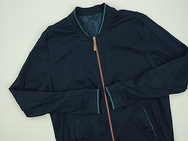 cropp katana męska: Męska bluza rozpinana typu bomber w kolorze granatowym. - Krój — 1