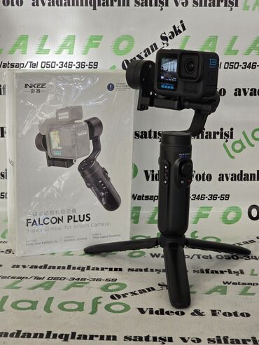 Videokameralar: GoPro 13 Black + Inkee Falcon Plus 3-oxlu stabilizator dəsti Məhsulun — 7