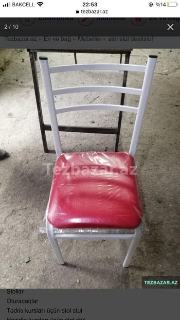 Bağ, çöl oturacaqları: Yeni, Plyaj, piknik stulu, Metal, Azərbaycan — 29