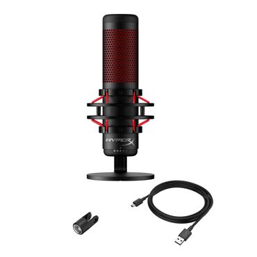 колонки караоке: МИКРОФОН HYPERX QUADCAST 4P5P6AA (HX-MICQC-BK) GAMING STANDALONE MIC