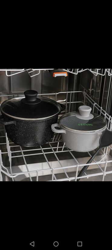 Tava-qazan dəstləri: Qazan, rəng - Gümüşü, Paslanmayan polad, Türkiyə — 6