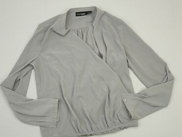 szara bluzki z długim rekawem: Blouse, S (EU 36), condition - Good