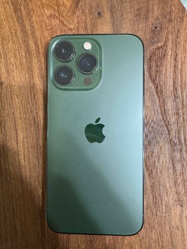 iphone 14 бу купить: IPhone 13 Pro, Колдонулган, 256 ГБ, Alpine Green, Коргоочу айнек, Каптама, Кабель, 86 %