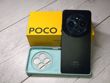наушники спортивные: Poco C75, Колдонулган, 128 ГБ, түсү - Кара, 2 SIM