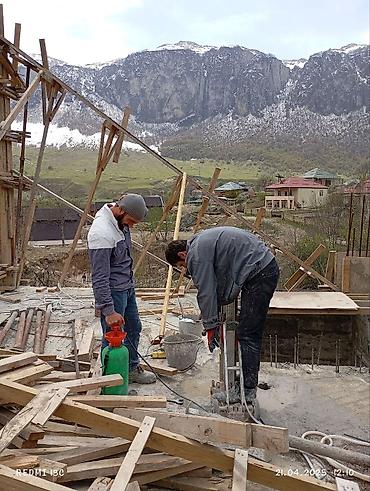 Beton işləri: Səssiz tozsuz səliqəli kəsim. Beton katlavan monolit kubik — 6