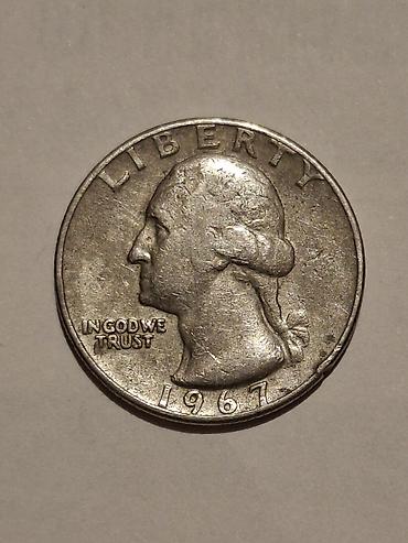 İncəsənət və kolleksiyalar: ABŞ Washington Quarter sikkəsi – 1967 - Nominal: Quarter Dollar (25 — 2