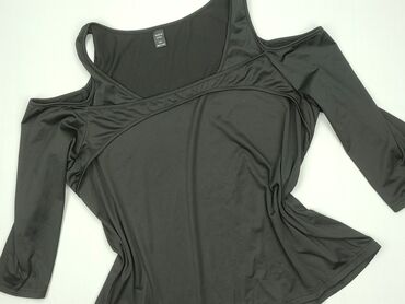 czarne obcisła bluzki: Shein, Women's blouse, size 2XL (EU 44)