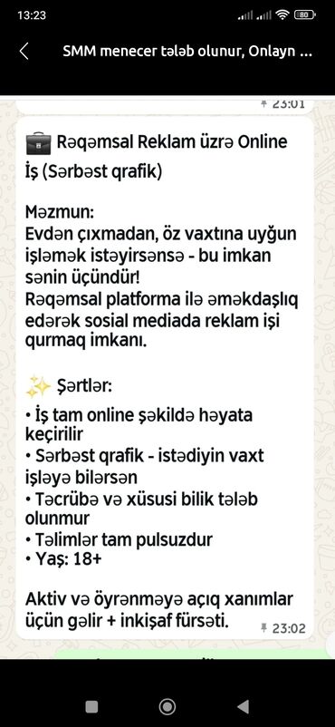 ish elanlari sumqayit: Evden çıxmadan heç bir satış etmeden heç bir ödəniş edilmeden gunluk