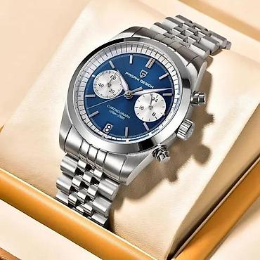 Ručni satovi: PAGANI DESIGN PD-1775 - 37.5mm - Plava - Seiko VH64 Potpuno nov muški — 5