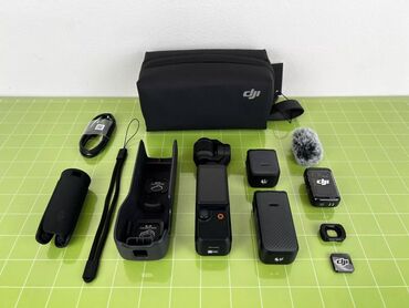 слайдер для камеры: DJI Osmo Pocket 3 Creator Combo 3-Axis Stabilləşdirilmiş 4K Kamera