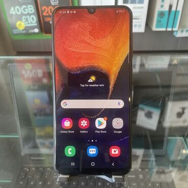 samsung a55 5g qiymeti: Samsung Galaxy A50, 128 GB, rəng - Qara, Barmaq izi