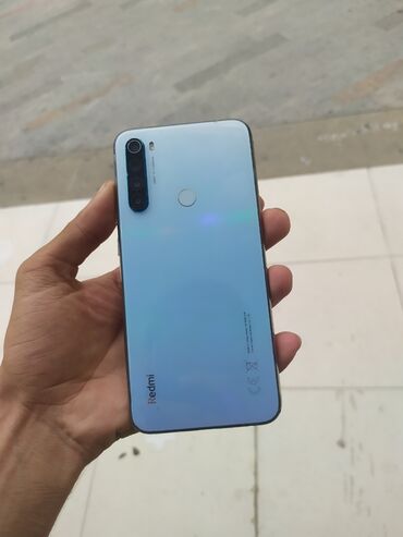 ilkin ödənişsiz telefonlar: Xiaomi Redmi Note 8, 64 GB, rəng - Ağ, 
 Barmaq izi, Face ID