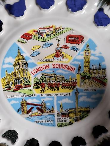 Ostali kućni dekor: Tanjir London za na zid,vintaz,Foreign porcelan. Tanjir za na zid — 6