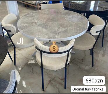 Divan və kreslo dəstləri: Yeni, 4 stul
