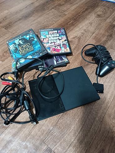 umd диски: Игровая приставка Sony PlayStation 2 Slim (PS2) — комплект для запуска — 1