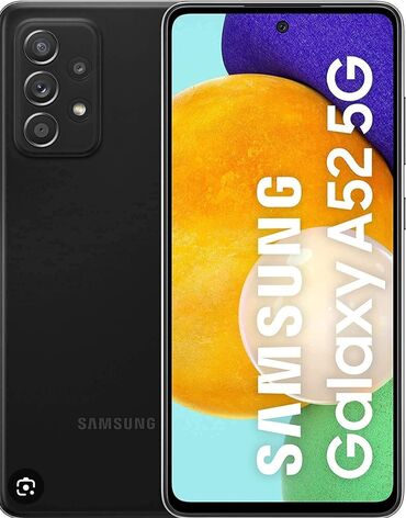 samsung b7610 omniapro: Samsung Galaxy A52, 128 GB, rəng - Qara, Sensor, Face ID, Simsiz şarj