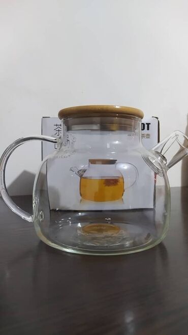 заварочный чайник: АКЦИЯ Чайник заварочный 1л из стекла и бамбуковой крышки