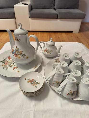 cay: Çay dəsti, rəng - Ağ, Farfor — 5