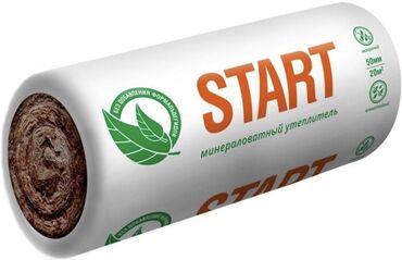 Изоляциялык материалдар: Рулон минераловатного утеплителя "START" для теплоизоляции. Подходит