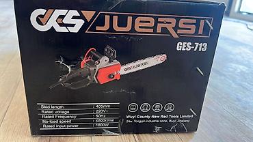 дров: Электрическая цепная пила JuerSi модели GES-713 выполненная в — 4