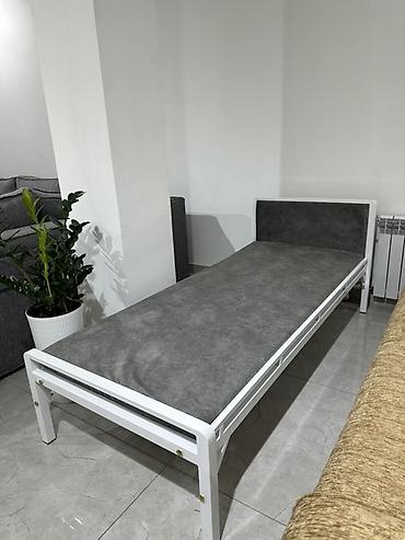 Односпальная кровать, Новый, С мягким изголовьем, В рассрочку, длина - 200 см at lalafo.kg Односпальная кровать, Новый, С мягким изголовьем, В рассрочку, длина - 200 см