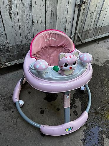 ходунки новые: Ходунки для малышей Babywalker, розовые - Круглая устойчивая база с — 3