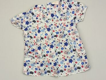 biała bluzka w kwiaty: Bluzka, 2-3 lat, 92-98 cm, stan - Idealny