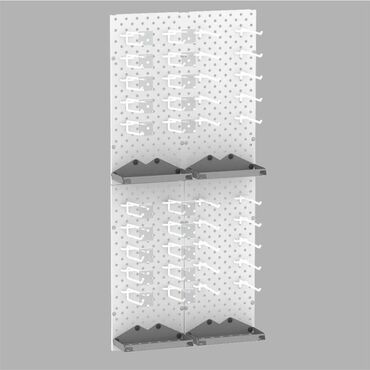 Стеллажи: Панель перфорированная, настенная, для магазина и склада — 7