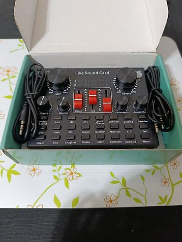 Musiqi alətləri: V8K Live Sound Card / Səs kartı (Yeni kimidir) Təcili satılır! V8K — 8