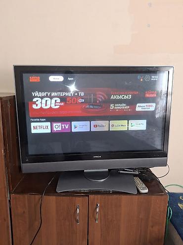 магнитолы авто: Телевизор HITACHI с подключённой Android TV-приставкой - Диагональ — 1