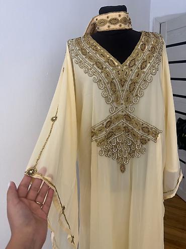 абайка это: Вечернее платье, Длинная модель, С рукавами, Камни, 4XL — 3