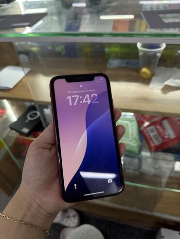 новые редми: IPhone Xr, Колдонулган, 128 ГБ, Кызыл, 81 %