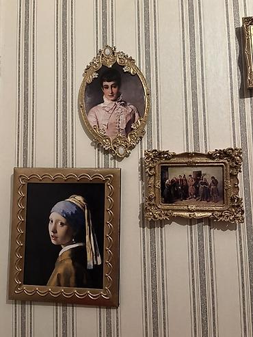 Divar dekoru üçün klassik üslubda çərçivəli reproduksiyalar dəsti - 3 lalafo.az -da Divar dekoru üçün klassik üslubda çərçivəli reproduksiyalar dəsti - 3