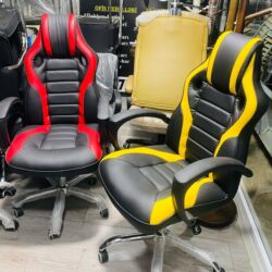 Ofis və oyun kresloları: Yeni, Təkərli, Qolları tənzimlənir, Dəri — 7