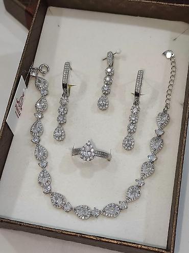 Серебряные наборы украшений: Набор украшений, Проба 925, Женские, Новый — 2