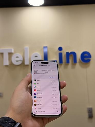 iphone 15 pro 2 el: IPhone 15 Pro, 128 GB, Natural Titanium, Face ID, Kredit, Simsiz şarj — 6