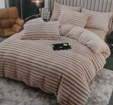 Ćebad i pokrivači: 🔥Plišane rebraste posteljine🔥 🔥Jorganska navlaka-200*220 🔥Čaršaf na — 4