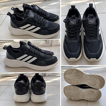 кроссовки оригинал 36: Мужские кроссовки, 42, Б/у, цвет - Черный, Самовывоз — 1