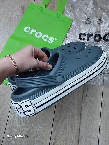 Мужские сандалии, 44, Crocs, Новый, цвет - Серый, Самовывоз