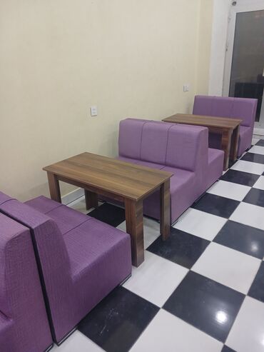 Sifarişlə restoran divanları: Düz, sadə divan, Bazasız — 7