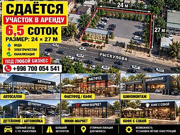 участок в г ош: 7 соток, Для бизнеса, Красная книга — 4