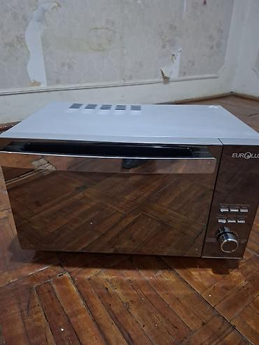 corək bisirən soba: Mikrodalğalı soba Eurolux, Ayrıca dayanan, Mikrodalğalar ilə, rəng - Gümüşü, İşlənmiş — 3